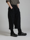 The Viridi-Anne Embroidered Twill Drop Crotch Trousers