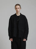 The Viridi-Anne Embroiderred Twill Double Layered Blazer