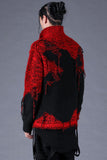 Dhygen Distressed Intarsia Knit Pullover
