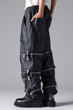 A.F Artefact Matte Coating Zip Wide Pants