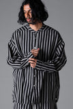 A.F Artefact Vertical Stripes Stand Collar Shirt