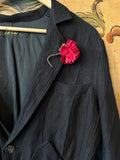 Archivio J.M. Blazer With Flower Brooch