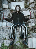 Archivio J.M. Striped Trousers With Suspenders