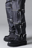 A.F Artefact Matte Coating Zip Wide Pants