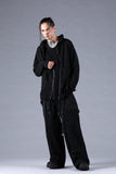 Dhygen Cotton Low Gauge Knit Cardigan Layered Pullover