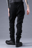 Dhygen Distressed Jacquard Twisted Curved Trousers