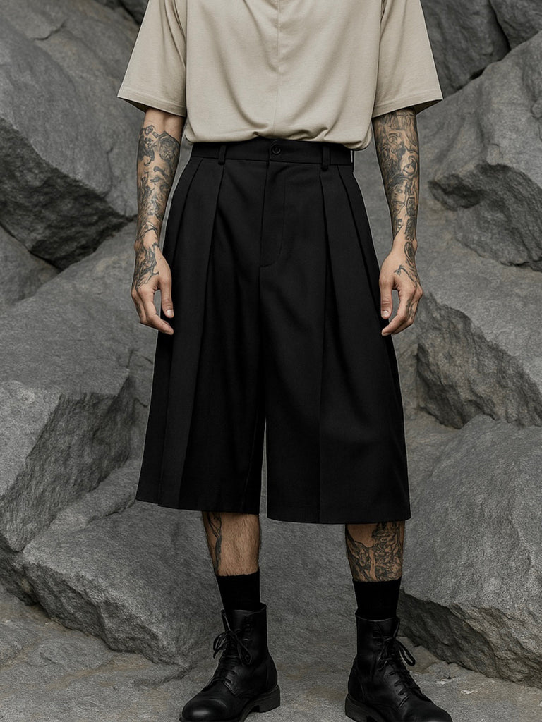 Depression Wide Leg Skorts