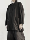 Depression Black Kimono Blazer