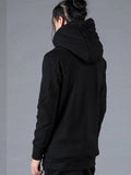 D.hygen Wool Untwisted Yarn Backed Double-Breasted Hooded Jacket