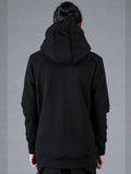 D.hygen Wool Untwisted Yarn Backed Double-Breasted Hooded Jacket