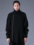 Dhygen Cotton Double Faced High-Neck Long Sleeve Jersey Top