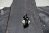 0.Hide Prosthetic Finger Ring Black