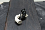 0.Hide Prosthetic Finger Ring Black