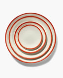 Serax Starter Plate L White/Red Var.2 Dé