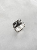 Gaspard Hex Bark Ring Large