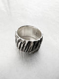 Gaspard Hex Bark Ring Large
