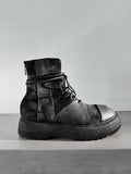 Guidi 525VPW Army Laced Up Patchwork Boots