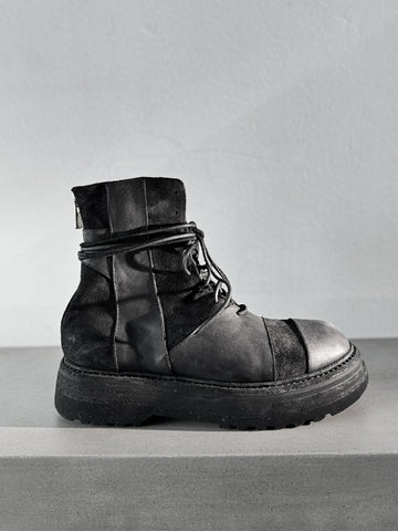 Guidi 525VPW Army Laced Up Patchwork Boots