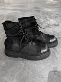 Guidi 525VPW Army Laced Up Patchwork Boots