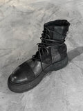 Guidi 525VPW Army Laced Up Patchwork Boots