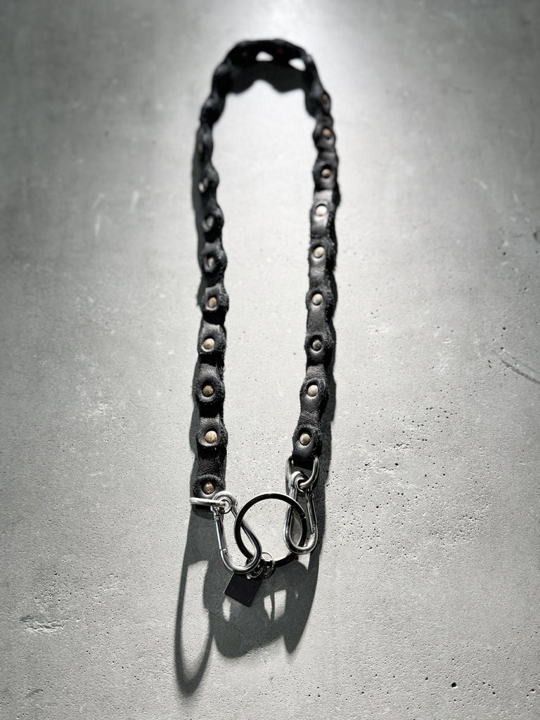 Guidi HB03 Rivetted Leather Wallet Chain