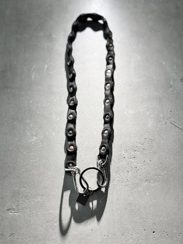 Guidi HB03 Rivetted Leather Wallet Chain