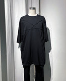 Rick Owens Luxor Penta Patchwork Seams Jumbo SS Tee