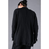 D.Hygen Garment Dyed Triple Gauze Band Collar Shirt