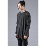 D.hygen Soft Cotton Jersey Side Zip T-shirt