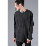 D.hygen Soft Cotton Jersey Side Zip T-shirt