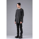 D.hygen Soft Cotton Jersey Side Zip T-shirt