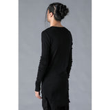 D.Hygen Modal Cotton Ribbed Rib Long Sleeve T-shirt