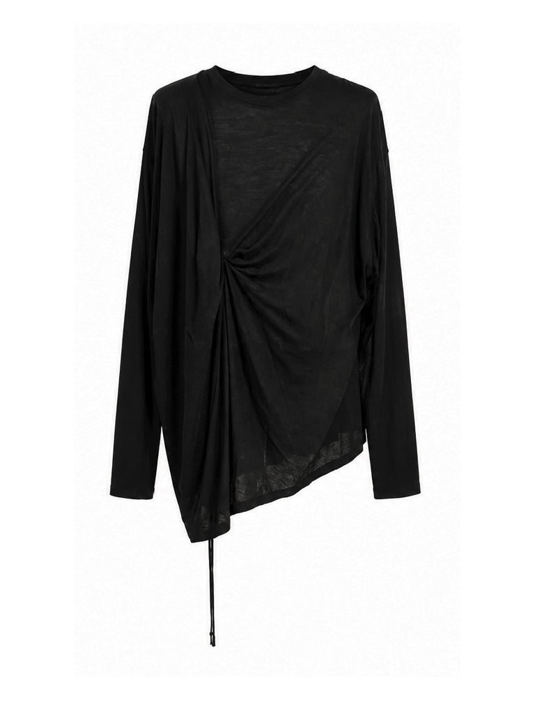 Isentmessage Drape Long Sleeve Top Drape