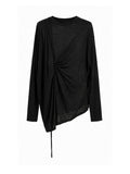 Isentmessage Drape Long Sleeve Top Drape