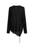 Isentmessage Drape Long Sleeve Top Drape