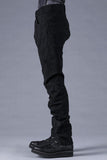 Dhygen Distressed Jacquard Twisted Curved Trousers