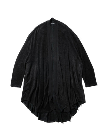 Julius Scalene Pile Knit Robe Black