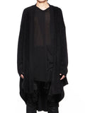 Julius Scalene Pile Knit Robe Black