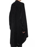 Julius Scalene Pile Knit Robe Black