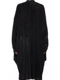 Julius Scalene Pile Knit Robe Black