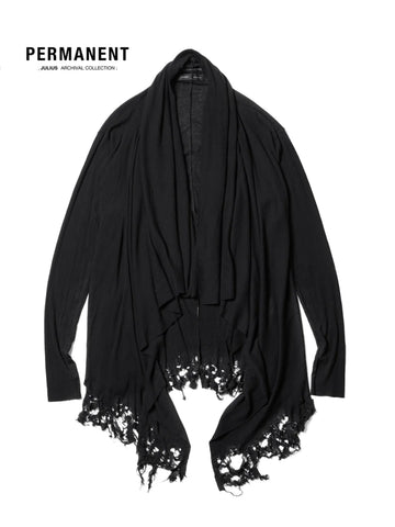 Julius Permanent Damaged Drape Cardigan