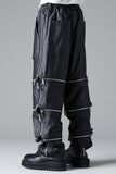 A.F Artefact Matte Coating Zip Wide Pants