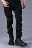 Dhygen Distressed Jacquard Twisted Curved Trousers