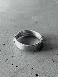 M.A+ Silver Stitched Cross Ring