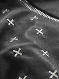 M.A+ Small Zig Zag Belt bag with Silver crosses