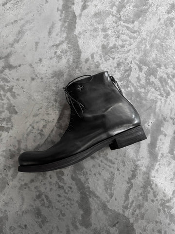 M.A+ Short Back Zipper Boot with Laces