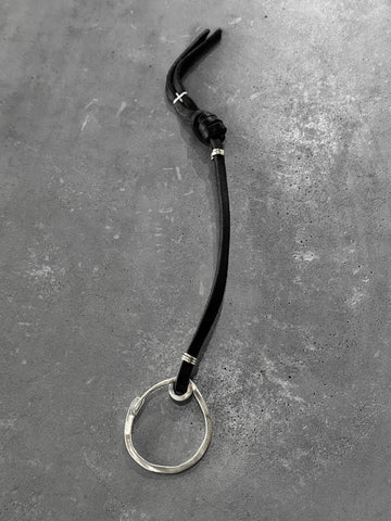 M.A+ Silver Leather Kay Holder