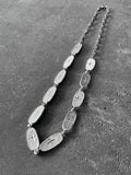 M.A+ Multiple Silver Oval Plate Choker