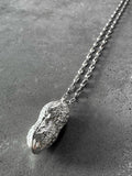 M.A+ Light Peanut Locket with Silver Chain
