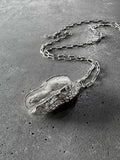 M.A+ Light Peanut Locket with Silver Chain